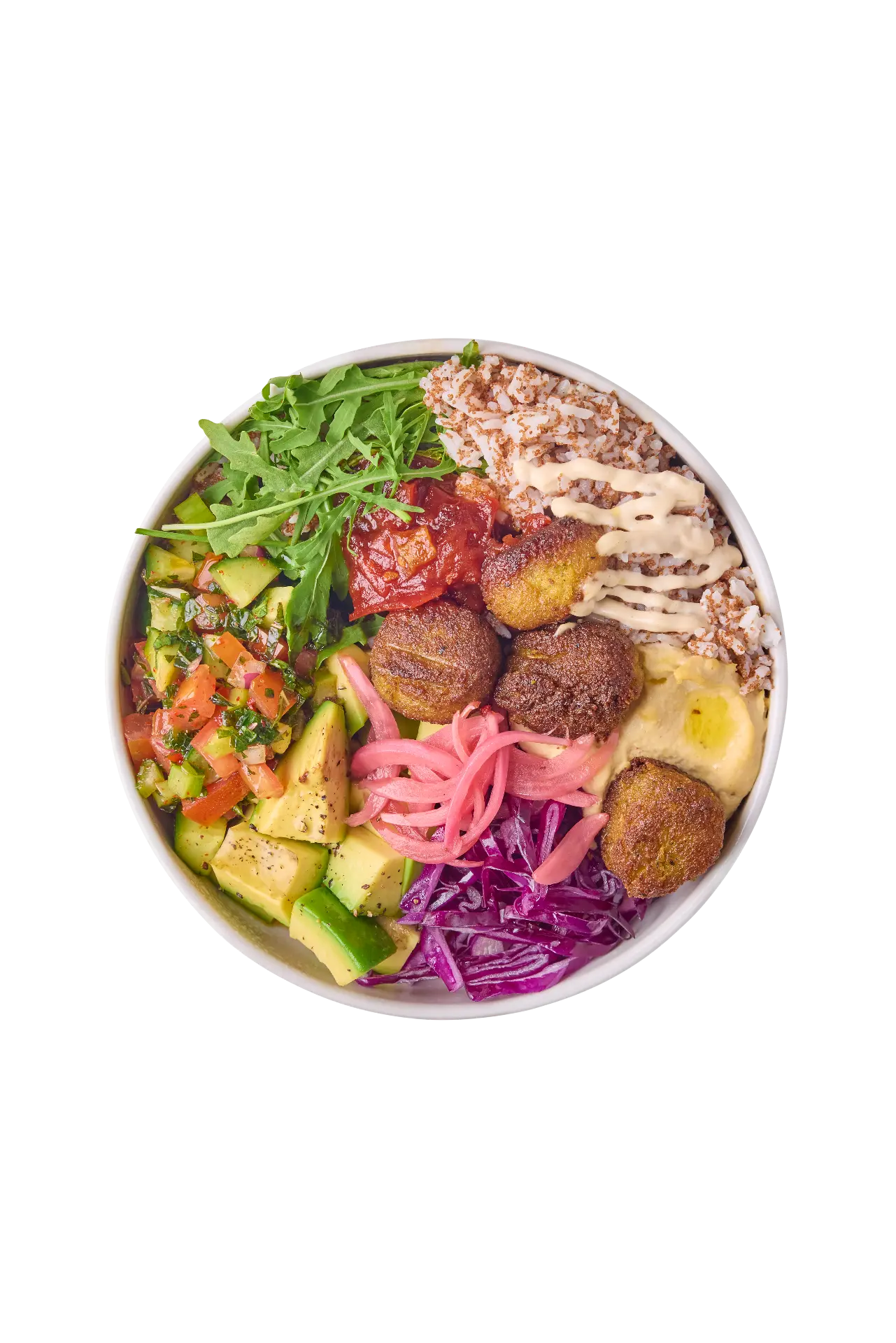 Spicy Tomato Falafel Bowl