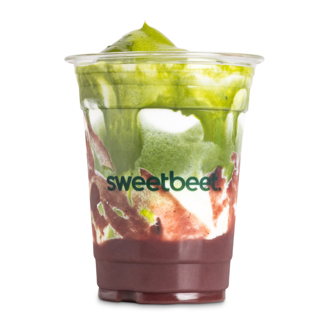 Iced Blueberry Matcha Latte